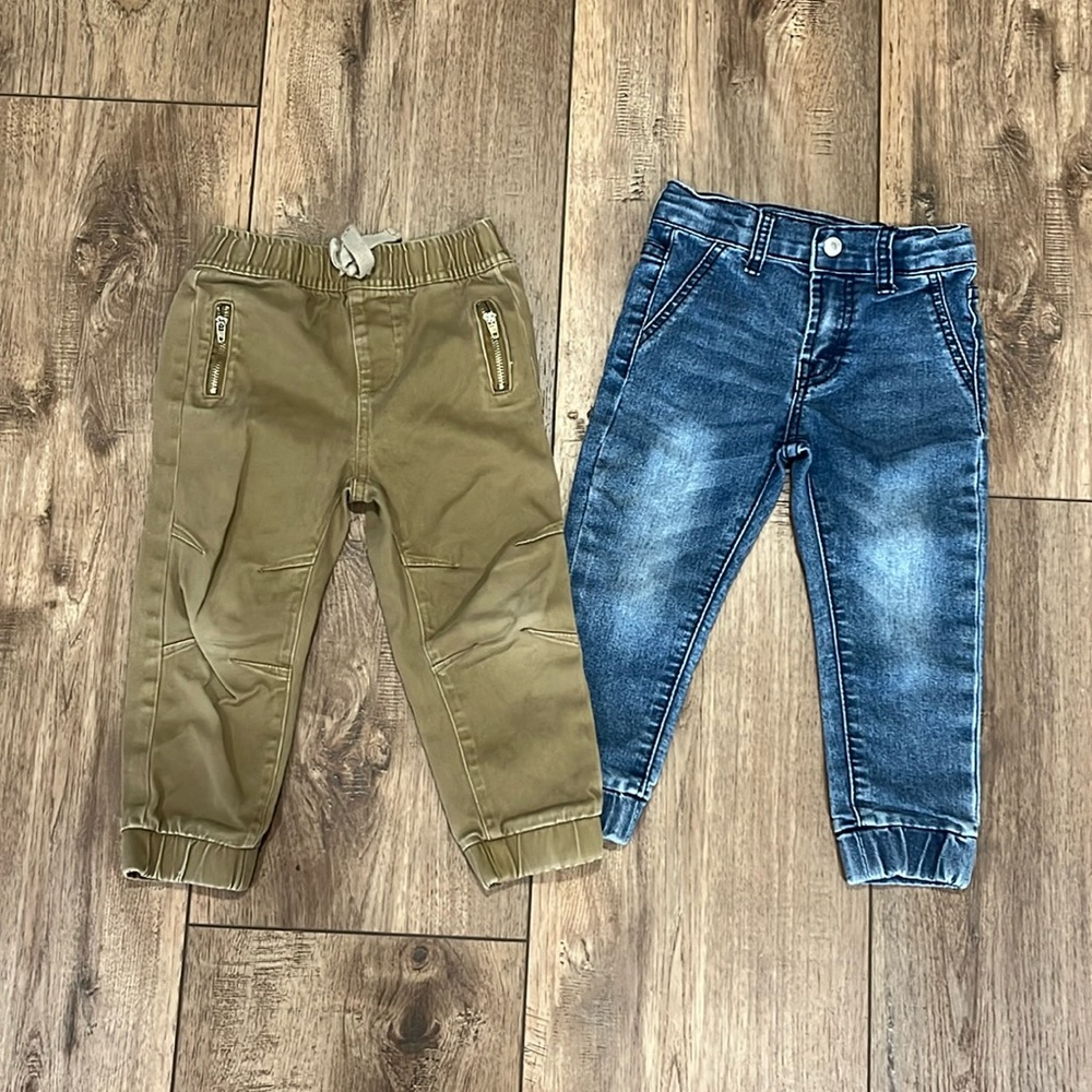 2 Pair of 7 for all Mankind Toddler Pants